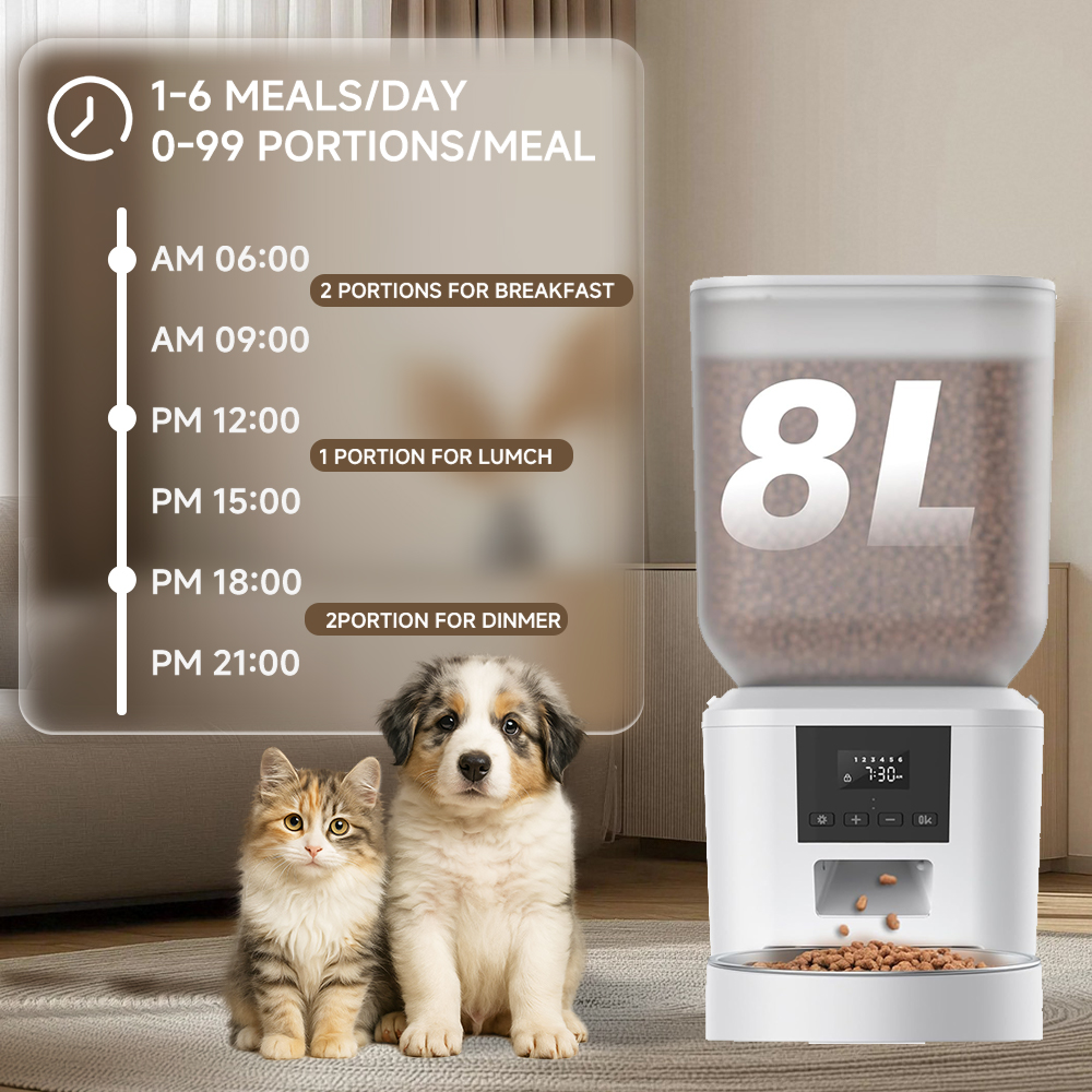 8L Automatic Cat Feeder With 1 - đánh giá và giá Kitchen Appliances Video