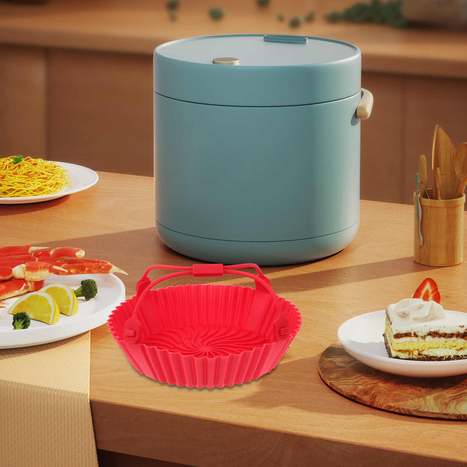 Air Fryer Silicone Tray Heat R - đánh giá và giá Air Fryer